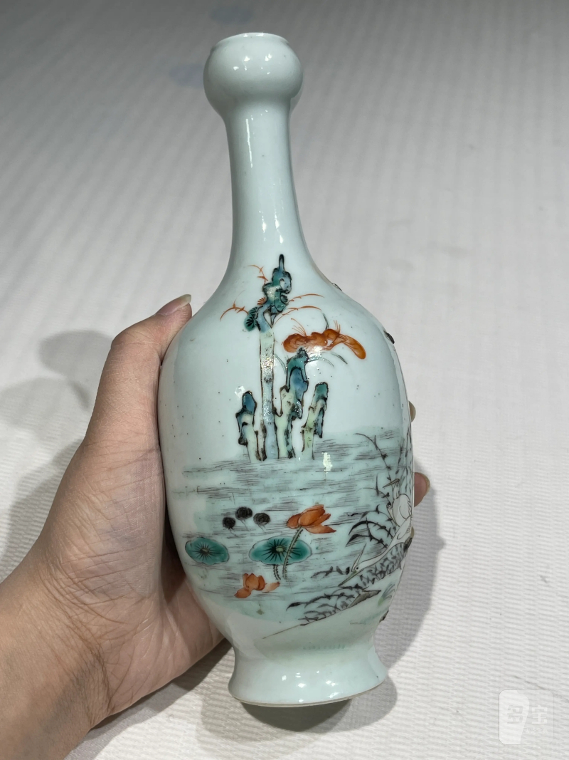 清代 粉彩花鸟纹瓶一组二十一件 - 图31